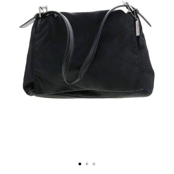 Coach Vintage 90's Mercer Microfiber Purse Crossbody Packable Black - Picture 2 of 11